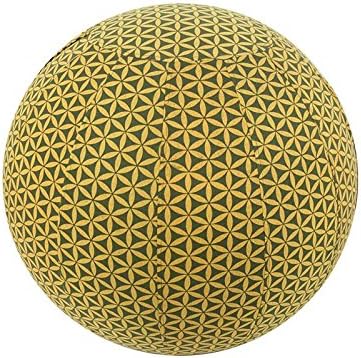 65cm Exercise Ball Cover, yoga ball cover, balance ball cover, birthing ball cover, 100% cotton - Olive Flower of Life