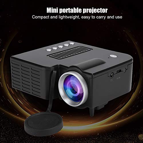 Mini HD beamer, draagbare LCD 1080P miniatuurprojector UC28c thuisbioscoop, mediaspeler, ventilator + aluminium koeler… - Afbeelding 6