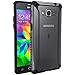 Poetic Affinity Series Premium Thin/No Bulk/Protection Where its Needed/Clear/Dual Material Protective Bumper Case for Samsung Galaxy Grand Prime (2014) - Black/Clear