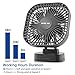 OPOLAR 5000mAh Battery Operated Fan, Personal Table Mini USB Fan with Timer, Strong Wind, 3 Speeds, 7 Blades, Powered by USB or Rechargeable Battery, Super Quiet, for Office, Camping, Outdoor