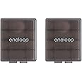 Eneloop Panasonic BQ-CASEK2SA pro Battery Storage Cases with 4AA or 5AAA Battery Capacity, Obsidian Gray (Pack of 2)