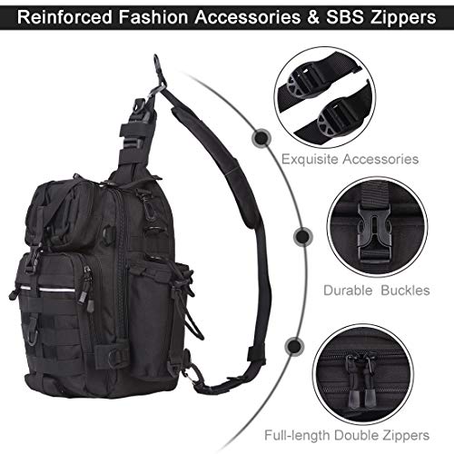 BLISSWILL Fishing Backpack Outdoor Tackle Bag Large Fishing Tackle Bag Water-Resistant Fishing Backpack with Rod Holder Shoulder Backpack - Thumbnail 2