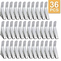 Ginbel Direct 36Pack Picnic Tablecloth Clips for Picnic Tables Cover Clamps Stainless Steel Table Cloth Holder Clips Clamps for Outdoor Folding Thick Rectangle Round Tables