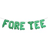 Golf Themed 40th Birthday Party Decorations for Men Foretee Balloon Birthday Party Decorations Golf Theme Party Supplies Sports Theme Party Big Golf Ball Balloons (FORE TEE Green)