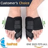 FanProd Bunion Corrector, Bunion Splint, Bunion relief, Orthopedic bunion corrector, Bunion correcetor babo care, Bunion brace for women, Toe brace,straightener, Toe corrector, Toe splint.