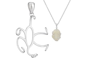 BENECREAT 925 Sterling Silver 5 Claws Prong Pendant Blank, Handmade Twist Pendant Tray for DIY Necklace Jewelry Finding