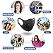 Stosts Anti Dust Face Mouth Masks with Valve, Unisex Black N95 Respirator Safety Masks, Reusable Washable 3D Fashion Masks for Running Cycling Camping Traveling Outdoor Activities Adults Men Women