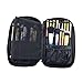 Professional Cosmetic Makeup Brush Organizer Cosmetic Makeup Bag Handbag (Black)