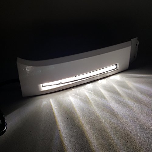 LEDIN For 2007-2013 Toyota Tundra Sequoia Front Bumper Filler Panel LED DRL Fog Lights with Bezel Wire Harness