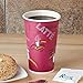 Bistro Design paper Coffee Cups 16 Oz. With lid - 100 sets- plus 5 plastic clip on cup handles