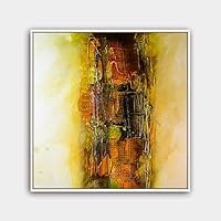 Framed Canvas Wall Art Modern Texture Painting Canvas Prints Home Artwork Decoration for Living Room,Bedroom - 16x16 inches