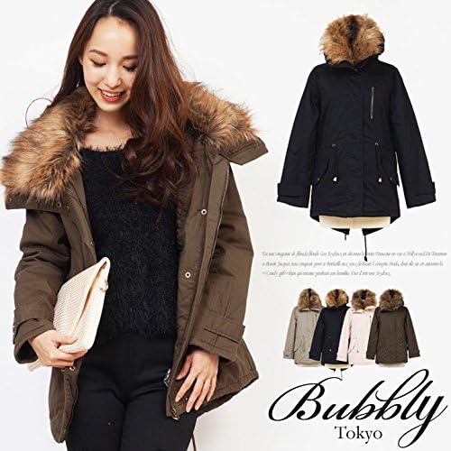 Amazon 襟ファー付きモッズコート 大きいサイズ レディース ジャケット Mサイズ カーキ コート ジャケット 通販