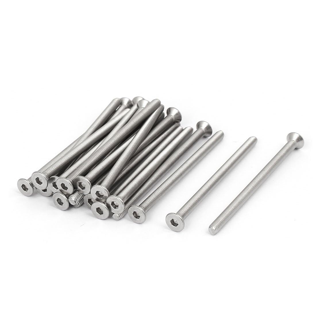 TA-VIGOR 20Pcs Hex Socket Countersunk Head Screw Bolts, M3 x 50mm 316 Stainless Steel Flat Head Socket Cap Screws Bolts Fasteners for Bicycle Motorcycle Repair, Machinery, Household Appliances