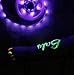AMARS UV LED Black Lights Strip USB Operated Blacklights DC5V 5050 SMD 6.6 Feet 390nm-405nm Purple Lighting