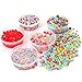 Slime Supplies Kit, 90 Pack Slime Beads Charms, Include Fishbowl Beads, Foam Balls, Glitter Jars, Drop Water Plum Blossom Love Smiley face Slices, Simulation Ice, Colorful Foam Beads, Slime Tools