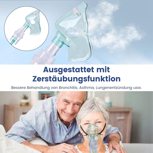 Oxygen Device for Home, Oxygen 30% ~ 90% Purity 1-9L/min Flow, 24H Continuous Oxygen Supply, with Misting, Remote Oxygen Concentrator, Home and Travel