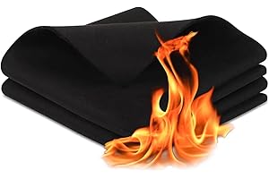 EULAPGOE Welding Blanket Fireproof, Heat Resistant High Temp Thickness Felt Carbon Welding Mat Flame Fire Retardant Protectiv
