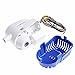 IUMÉ Boat Bilge Water Pump, Generic Automatic Submersible 12v 1100gph DC All-in-one Marine Bilge Auto Yacht with Float Switch Current 3.8A White & Blue