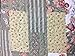 All For You 3-Piece Reversible Bedspread/Coverlet/Quilt Set-Beige, Pink, Burgundy and Gray Green sage Prints, 90