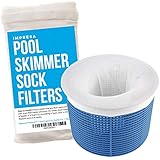 Impresa Products 10-Pack of Pool Skimmer Socks - Perfect Savers for Filters, Baskets, and Skimmers
