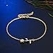Romantic Rose Anklets women Jewelry - Exquisite 18K Gold Color Electroplate Brass Anklets For women, Great Foot Bracelet Gift For Valentine's Day, Easter, Mother's Day, Birthday, Wedding