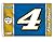 Kevin Harvick #4 2016 3x5 DRIVER NUMBER Flag w/grommets Outdoor Banner Nascar Racing