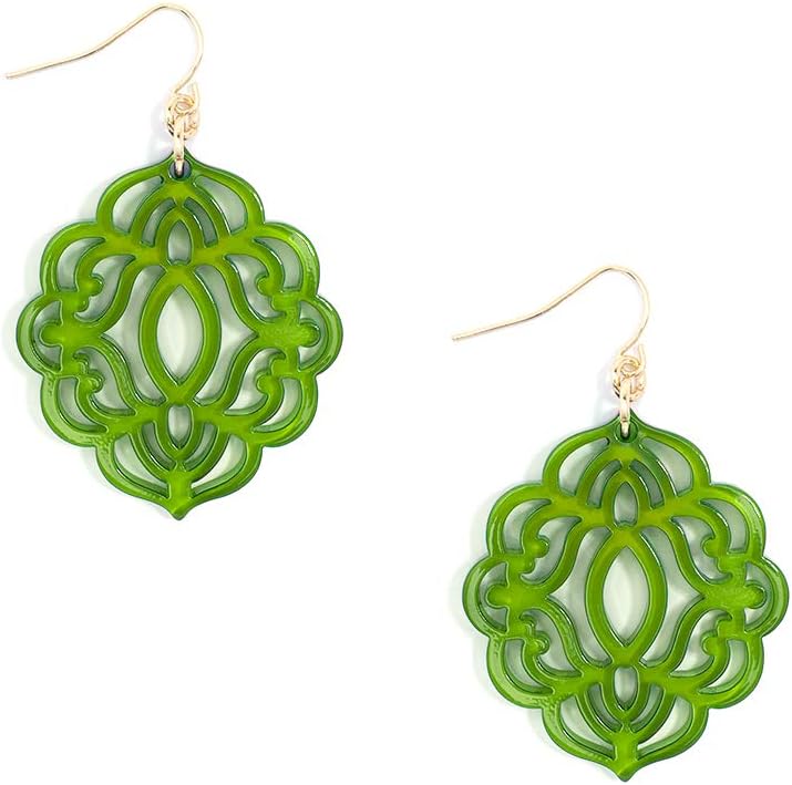 ZENZII Baroque Resin Drop Earring