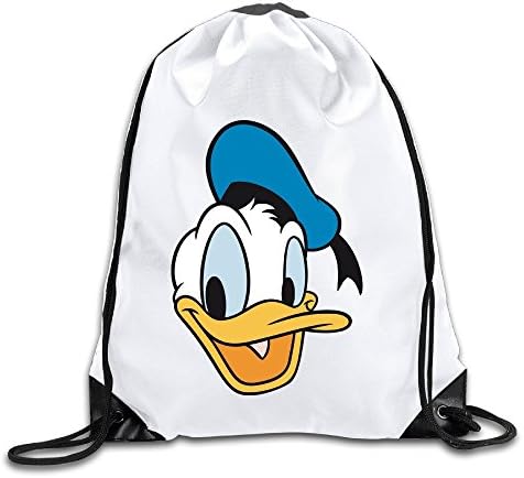 Donald Duck Lightweight Drawstring Pouch Backpack White Size One Size