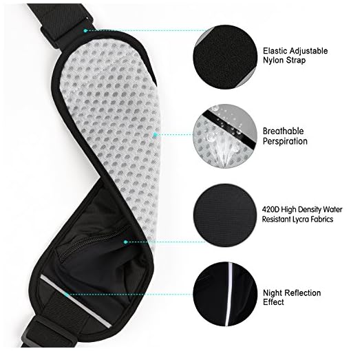 MYCARBON Fanny Packs for Women and Men Water Resistant Waist Pack for Men,Close Fitting Money Belt for Travel,Adjustable… - Image 6