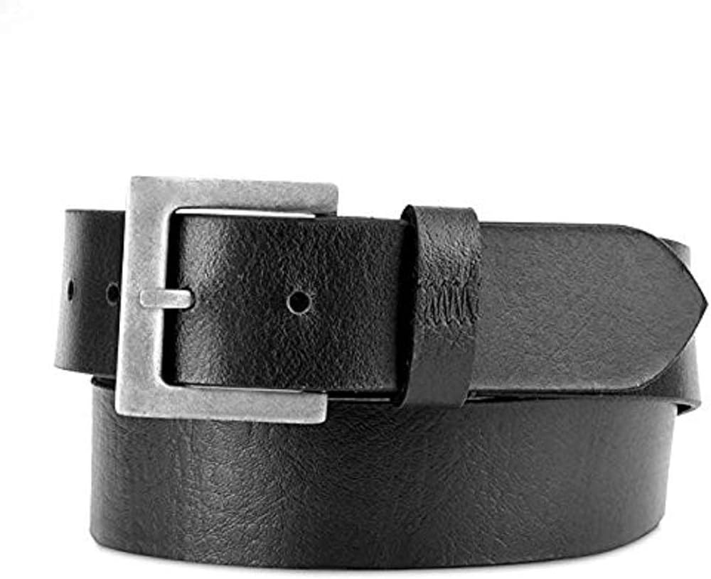 Men’s Full Grain Leather Belt, Classic Dress Supple Soft Durable, For