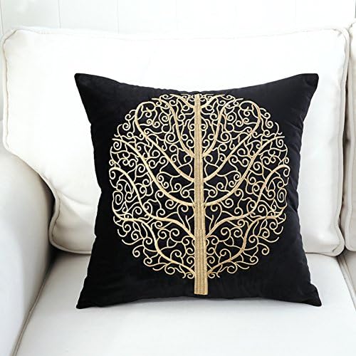 WW Simple cotton pillow/ European-style sofa pillow/Hug pillowcase embroidered/ lunch break pillow-R 45x45cm(18x18inch)VersionB