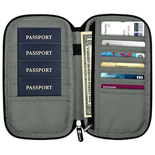 Family Passport Holder, Fintie RFID Blocking Zipper Case Document