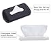Mr.Ho Black Leather Car Visor Tissue Holder Mount, Hanging Tissue Holder Case for Car Seat Back, Multi-use Paper Towel Cover Case with One Tissue Refill for Car & Truck Decoration