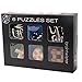 IQ Test Toy, WOLFBUSH 6Pcs Ultimate IQ Test Metal Brain Teaser Puzzles Disentanglement Puzzles Toy