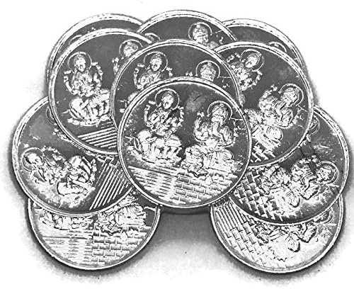 Ganesha Lakshmi/Laxmi Pure Silver (999) 5 Gram Coin (Set of Eleven Coin)