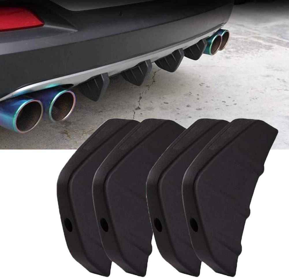 Mioloe Car Rear Bumper Lip Spoiler Diffuser Hark Fin Protect Cover Shark Fin Rear Bumper Diffuser Valance