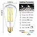 Leools Dimmable Vintage LED Edison Bulbs 15W,Equivalent 120W,1300 Lumen Daylight 5000K,Filament E26 Medium Base Squirrel Cage Antique Lamp, Pack of 4
