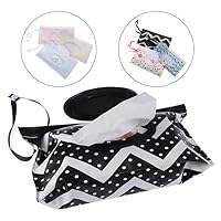 LIGONG 6 PCS Reusable Wet Wipe Pouch Clean Wipes Carrying Case Eco-Friendly Wet Wipes Bag Cosmetic Pouch