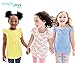 Simple Joys by Carter's Girls' Short-Sleeve Shirts and Tops, Pack of 3, Blue Stripe/White Floral/Yellow, 2T