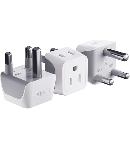 Paquete De 3 Adaptadores De Enchufe De Sudáfrica
