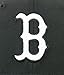MLB Boston Red Sox Black with White 59FIFTY Fitted Cap, 7 1/2