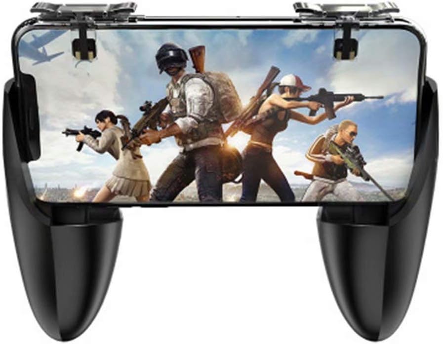CSZH Metal Pubg Mobile Controller Portable Gamepad L1 R1 Trigger Aim L1R1 Shooter Phone Game Fire Button Gaming Trigger and Joysticks for 4.5-7inch Android IOS Phones