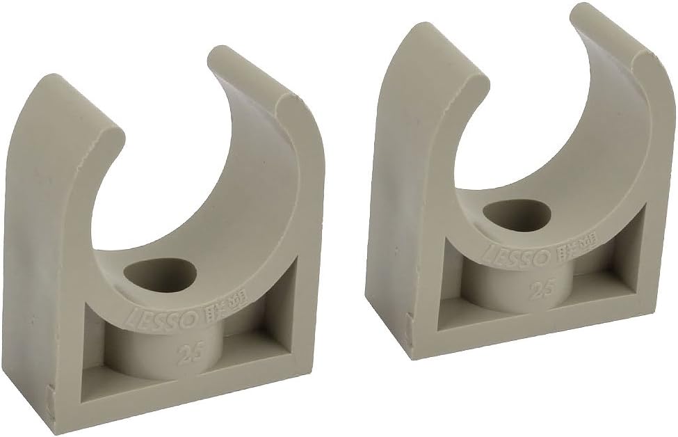uxcell PVC Water Pipe Clamps Clips, 3/4" (25mm) TV Trays Tubing Hose