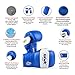 Kids Boxing Gloves for Kids Children Youth Punching Bag Kickboxing Muay Thai Mitts MMA Training Sparring Gloves (Blue, 4 oz)