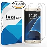 [2 Pack] iVoler Samsung Galaxy S7 Edge Screen Protector [Case Friendly], [Full Coverage], [Anti-Bubble] Liquid Applied Screen Protector for Samsung Galaxy S7 Edge, Lifetime Replacement - HD Clear