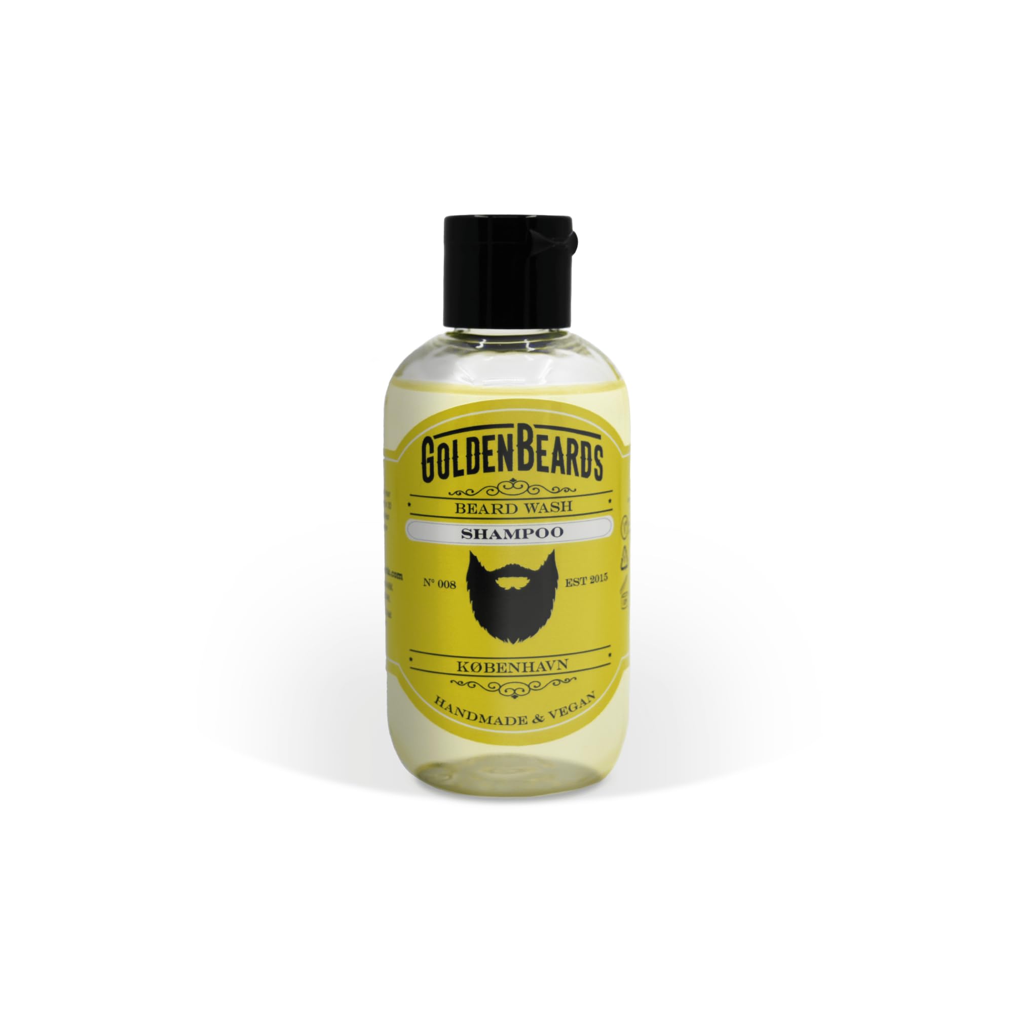 Golden Beards – Beard Wash Shampoo for Men (100ml) Make Your Beard Softer And Cleaner. Soft Beard Cleanser that Stops Beard Itch. 100% Handmade Product