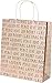 Kraft Holiday Gift Bags, foil hot-Stamp Designs, 12 Large Bags in Assorted Christmas Prints (Multi-Colored)