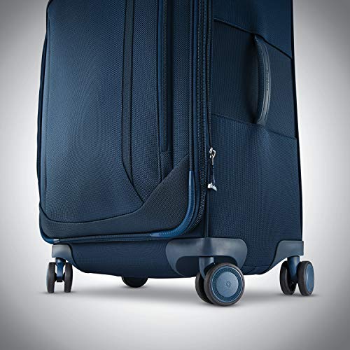 Samsonite Lineate Softside Expandable Luggage with Spinner Wheels, Evening Teal, CheckedLarge