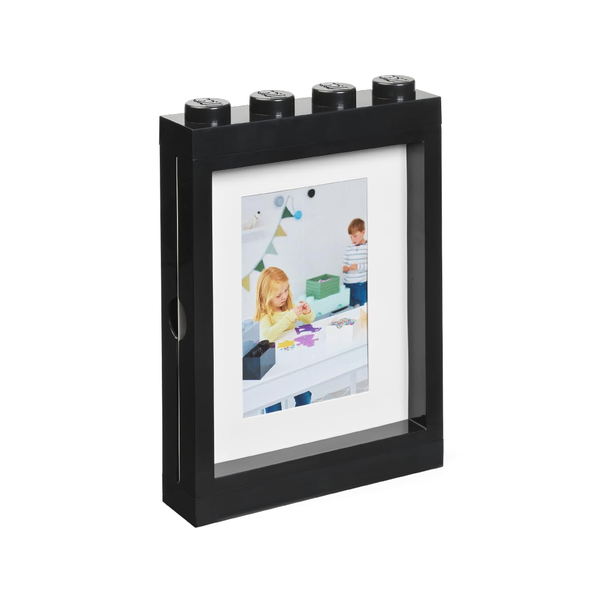 LEGO Picture Frame for Photos 10x15 cm BLACK | Stylish and Fun Photo Frame for Kids, Family and Bedroom Decor | Perfect Frame for Wall Art, Living Room Decor, Room Accessories & More