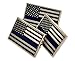 3 Pack of Thin Blue Line American Flag Police Support Lapel Pins